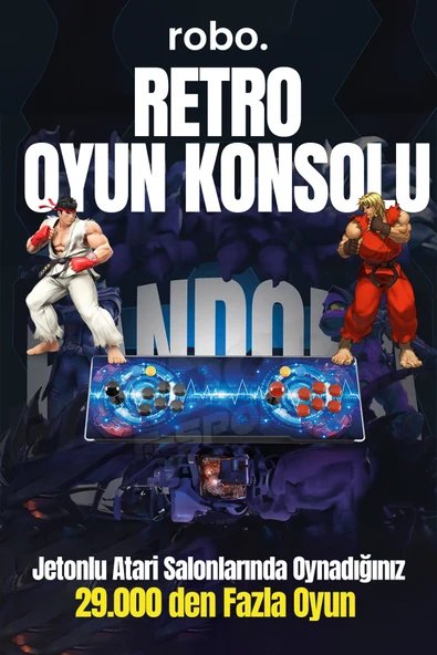 ROBO Süper Box 2025 Retro Oyun konsolu