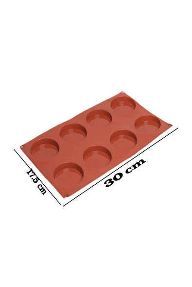 Siliko World Silikon Kek, Çikolata, Epoksi, Mum Ve Sabun Kalıbı 5,5cm - 7