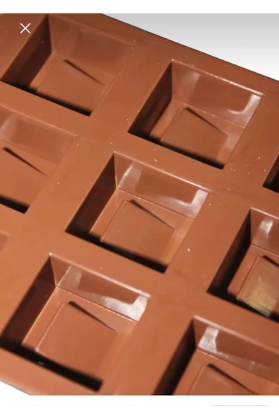 Siliko World Silikon Kare Desenli Çikolata Kalıbı Mum Sabun Epoksi Reçine Ve Jöle Yapımı Için Uygundur - Resim 7