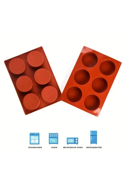 Siliko World Silikon Porsiyonluk Kek & Pasta Kalıbı Mum, Sabun ve Epoksi Yapımında Kullanılabilir - 3