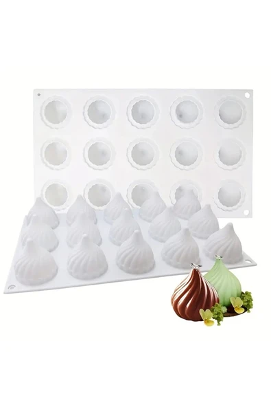 Siliko World Silikon Pasta Kek Sabun Mum ve Jöle Kalıbı - Resim 2