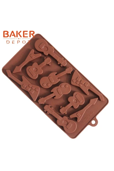 Siliko World Silikon Çikolata Kalıbı Gitarlar - 2