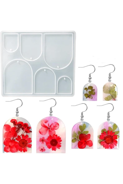 Siliko World Silikon Epoksi Kolye Küpe Anahtarlık Kalıbı