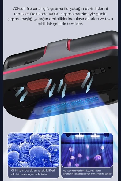 ROBO S5 Pro Yeni Model Şarjlı El Süpürgesi 10.000PA Yüksek Emiş Gücü İle En Güçlüsü - 4