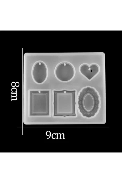 Siliko World Epoksi Kalıbı Kolye Küpe Kalıbı Silikon Kalıp