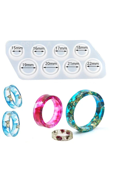 Maison Shop Epoksi Silikon Kalıp Çoklu Yüzük Kalıbı - 4