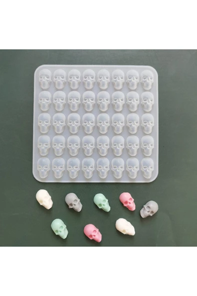 Siliko World Epoksi Kuru Kafa Kafatası Küpe Kolye Anahtarlık Silikon Kalıp