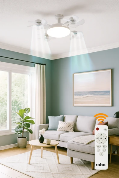 ROBO Işıklı Drone Tavan Vantilatörü