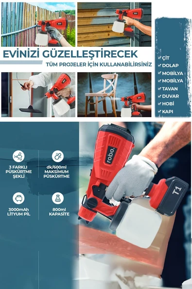 ROBO Şarjlı Boya Makinesi - 4