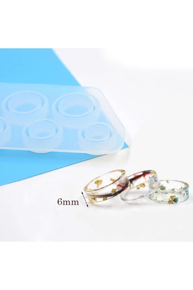 Maison Shop Epoksi Silikon Kalıp Çoklu Yüzük Kalıbı - 5