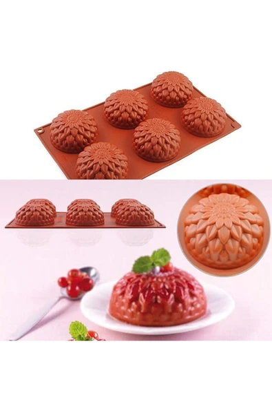 Siliko World Silikon Kek Pasta Sabun Mum Ve Epoksi Kalıbı 7x3,5cm ürün görseli