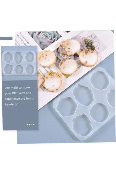 Siliko World Silikon Epoksi  Reçine Çoklu Kolye ve Küpe Kalıbı - 2