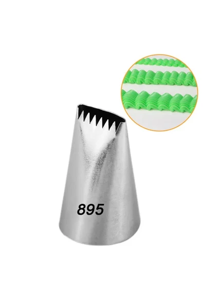 Siliko World Paslanmaz Çelik Krema Sıkma Torbası Ucu (Şanti Torbası Ucu, Duy) 1 Adet + 4 Adet Şanti Torbası