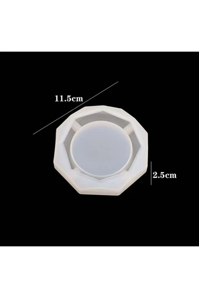 Siliko World Epoksi Silikon Sekizgen Küllük Kalıbı - 4