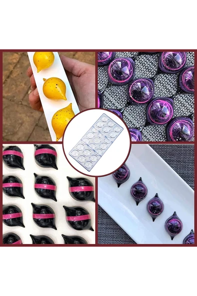 Siliko World Polikarbon Çikolata Kalıbı Mini Limon - 2