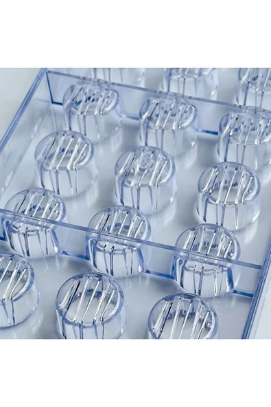 Siliko World Polikarbon Çikolata Kalıbı Yuvarlak Motifli - Resim 5