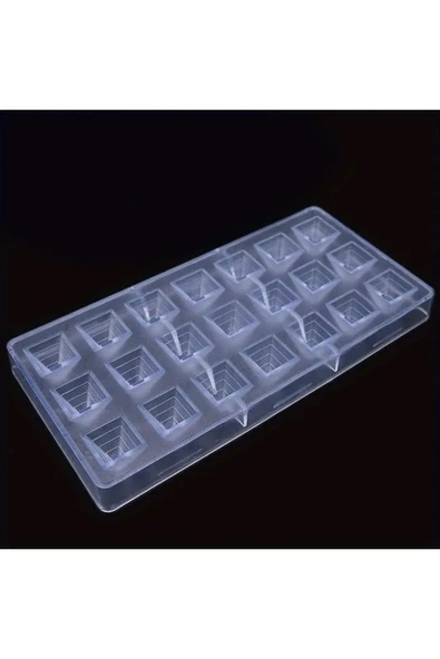 Siliko World Polikarbon Çikolata Kalıbı Piramit 21'li Çikolata Kalıbı - 5