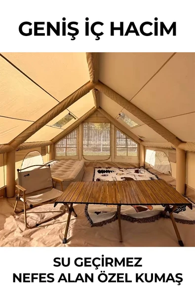 ROBO 12 Kişilik 4 Mevsim Şişme Kamp Çadırı - 2