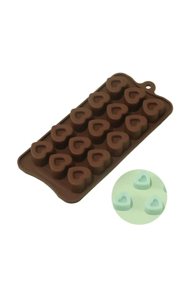 Siliko World Silikon Çikolata Kalıbı Kalp - 4