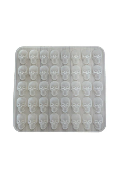 Siliko World Epoksi Kuru Kafa Kafatası Küpe Kolye Anahtarlık Silikon Kalıp - 4