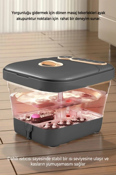 ROBO Motorlu Isıtıcılı Uzaktan Kumandalı Katlanır Ayak Masaj Ve Bakım Makinesi - 4