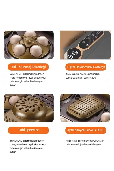 ROBO Motorlu Isıtıcılı Uzaktan Kumandalı Katlanır Ayak Masaj Ve Bakım Makinesi - 7