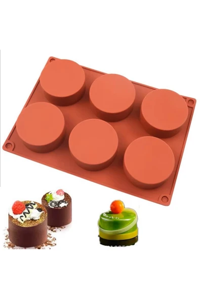 Siliko World Silikon Porsiyonluk Kek & Pasta Kalıbı Mum, Sabun ve Epoksi Yapımında Kullanılabilir - 7