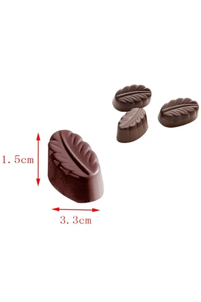 Siliko World Polikarbon Yaprak Çikolata Kalıbı - 3