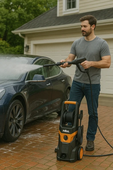 ROBO Yüksek Basınçlı Yıkama Makinesi 1800w 180 Bar Yeni Versiyon - 7