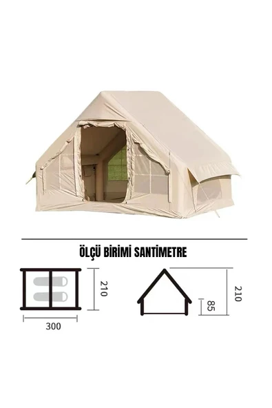 ROBO 6 Kişilik 4 Mevsim Şişme Kamp Çadırı - 7