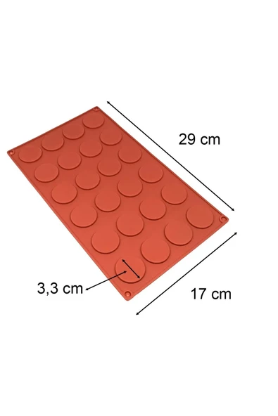 Siliko World Silikon Çikolata Kalıbı Yuvarlak Mini - Resim 5