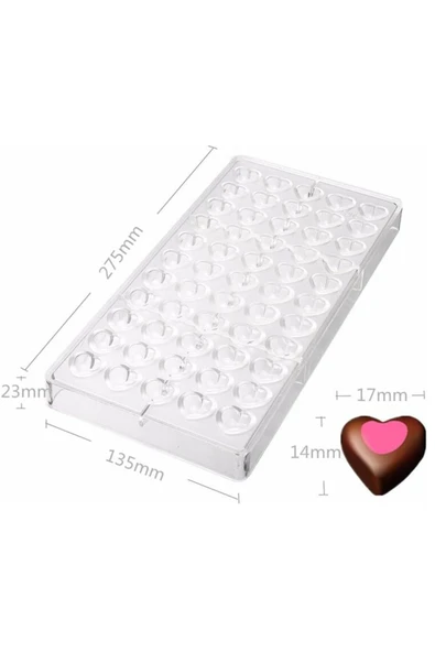 Siliko World Polikarbon Mini Kalpler Çikolata Kalıbı - Resim 6