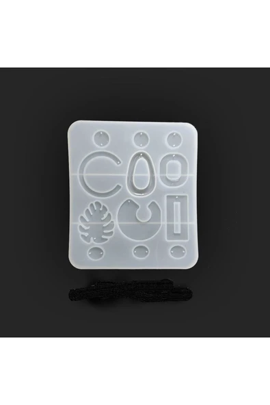Siliko World Epoksi Çoklu Karışık Küpe Takı Kalıbı - 4