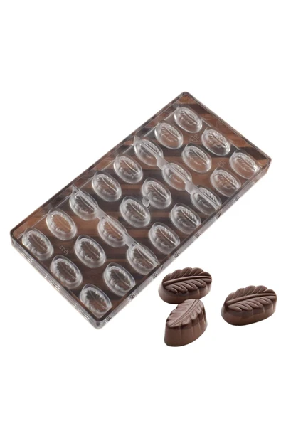 Siliko World Polikarbon Yaprak Çikolata Kalıbı - 4