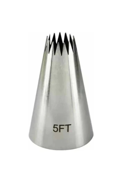 Siliko World Paslanmaz Çelik Krema Sıkma Torbası Ucu (Şanti Torbası Ucu, Çim Duy) 1 Adet + 4 Adet Şanti Torbası - 2