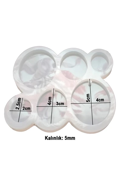Siliko World Silikon Epoksi Kolye Küpe Kalıbı - 2