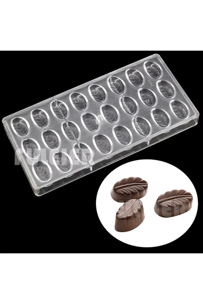 Siliko World Polikarbon Yaprak Çikolata Kalıbı