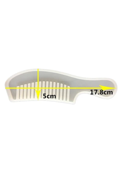 yörük home Epoksi Kalıbı Silikon  Düz  Tarak Kalıbı 17.8 CM - 3