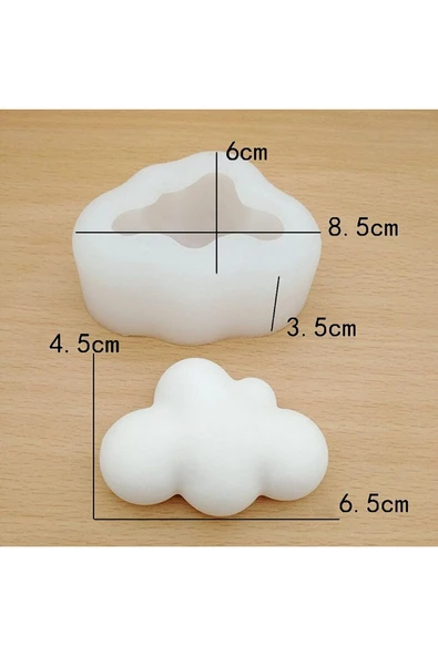 Shiny Resin Mum Kalıbı Bulut Modeli - 3