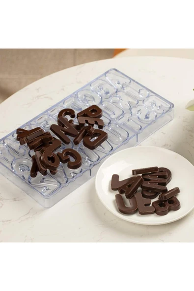 Siliko World Polikarbon Alfabe Çikolata Kalıbı