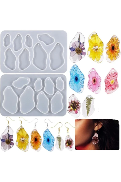 Siliko World Silikon Epoksi Kolye Küpe Kalıbı