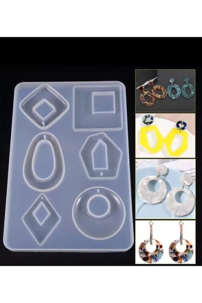 Siliko World Epoksi Çoklu Kolye Ve Küpe Kalıbı