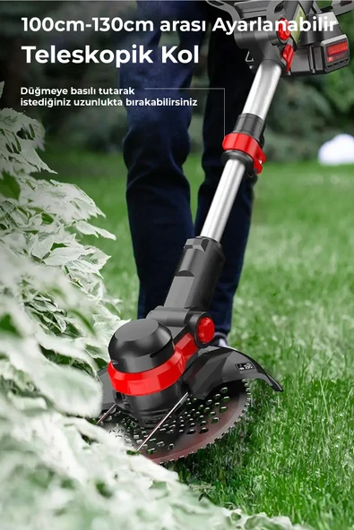 ROBO Şarjlı  Çim Biçme Makinesi Tırpan 88v - 4