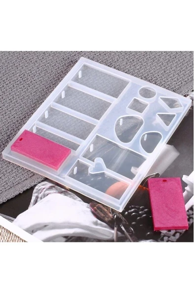 Siliko World Epoksi Çoklu Kolye Kalıbı - 7