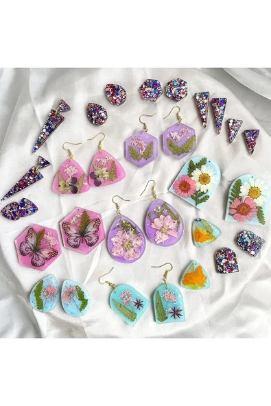 Siliko World Silikon Epoksi Kolye Küpe Anahtarlık Kalıbı - 2