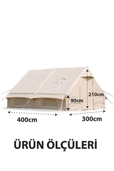 ROBO 12 Kişilik 4 Mevsim Şişme Kamp Çadırı - 8
