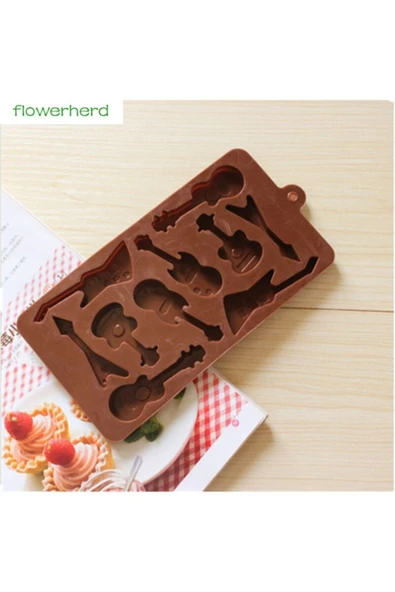 Siliko World Silikon Çikolata Kalıbı Gitarlar - 5