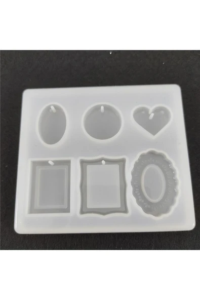 Siliko World Epoksi Kalıbı Kolye Küpe Kalıbı Silikon Kalıp - 5