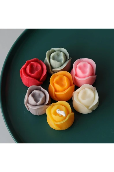 Siliko World Mum Kalıbı 3d Gül Desen - 4