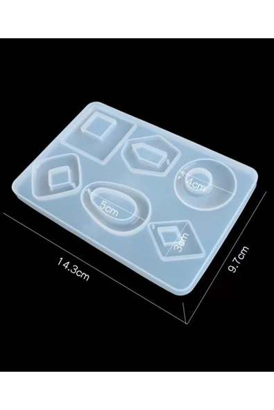 Siliko World Epoksi Çoklu Kolye Ve Küpe Kalıbı - 3